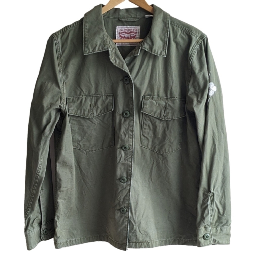 Vintage Levi's khaki cotton shacket sz L